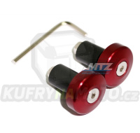 Koncovky/závaží řidítek Alloy - červené (pro vnitřní průměr řidítek ¤13mm)