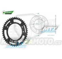 Rozeta ocelová (převodník) 32099-45zubů ESJOT 50-32099-45 - Cagiva 500 Canyon / 98-00 + 600 Canyon / 96-99