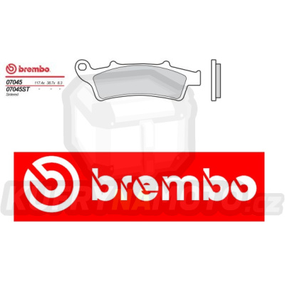 Brzdové destičky Brembo PEUGEOT LOOXOR 150 r.v. Od 02 -  směs XS Přední