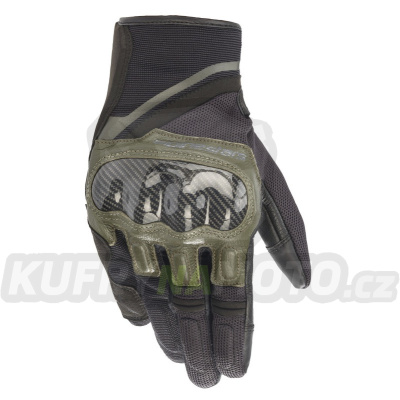 rukavice CHROME, ALPINESTARS (zelená/černá) 2024