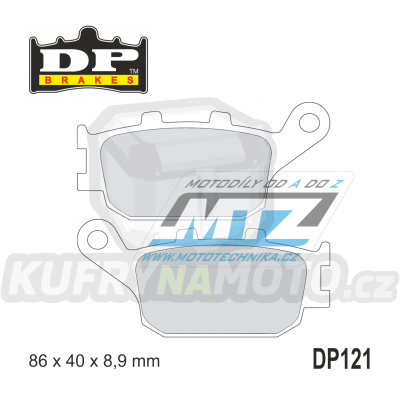 Destičky brzdové DP121 - DP BRAKES směs Premium Sinter OEM