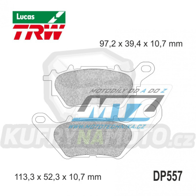Destičky brzdové DP557-LU TRW Lucas MCB879 - směs Allround