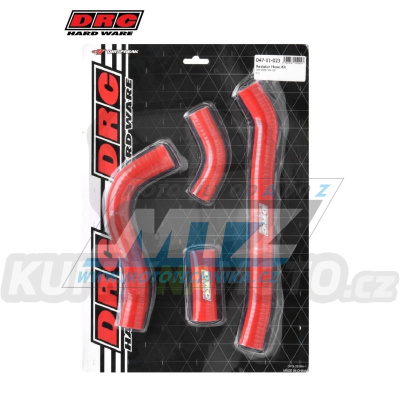 Hadice chladiče DRC RADIATOR HOSE KIT - DRC D47-11-023 - Honda CRF250R / 22-25 - červené (sada 4ks)