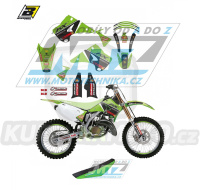 Polepy s potahem sedla (sada polepů a potah sedla Graphics) - Kawasaki KX125+KX250 / 03-08 - typ polepů Replica FH Racing Team