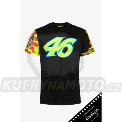 Triko VR46 HERITAGE Sole Luna Rossifumi černé 527604