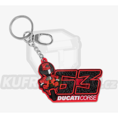 Klíčenka VR46 BAGNAIA 63 Ducati Corse červená 533303