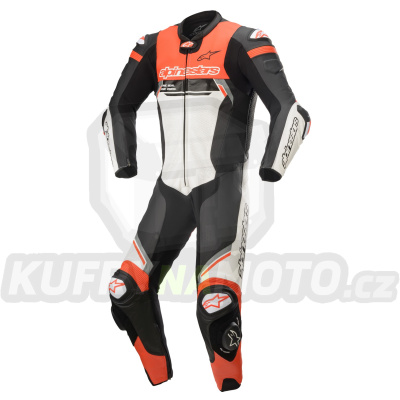 jednodílná kombinéza MISSILE 2 IGNITON, TECH-AIR kompatibilní, ALPINESTARS (černá/bílá/červená fluo) 2023