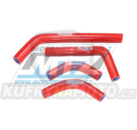 Hadice chladiče Honda CRF250R / 04-09 + CRF250X / 04-17 - červené (sada 4ks)