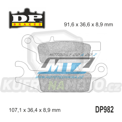 Destičky brzdové DP982 - DP BRAKES směs Premium Sinter OEM