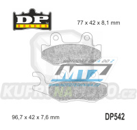 Destičky brzdové DP Brakes DP542 - směs Premium OEM Sinter