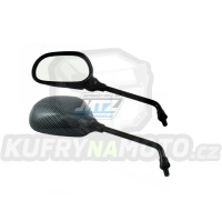 Zrcátka zpětná univerzální barva carbon / černá (závit M8x1,25) - pár