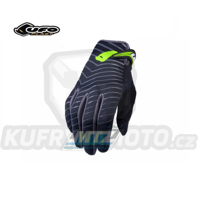 Rukavice neoprenové UFO NEOPRENE - černo-fluo žluté - velikost M