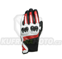 Moto rukavice DAINESE MIG 3 UNISEX černo/bílo/lava červené