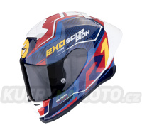 Moto přilba SCORPION EXO-R1 EVO II AIR COUP modro/červeno/žlutá