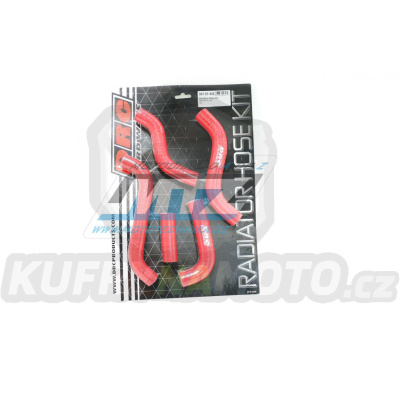 Hadice chladiče DRC RADIATOR HOSE KIT - DRC D47-01-443 - Suzuki RMZ250 / 07-09 - červené (sada 5ks)