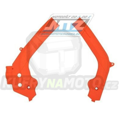 Kryty rámu - KTM SX+SXF+XC+XCF / 16-18 + SX250 / 17-18 + EXC+EXCF+XCW+XCFW / 17-19 + Husqvarna FC+TC+FX+TX / 16-18 + TC250 / 17-20 + TE+FE / 17-19 - barva oranžová