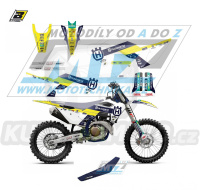 Polepy s potahem sedla (sada polepů a potah sedla Graphics) - Husqvarna FC250+FC350+FC450 + TC125+TC250 / 23 - typ polepů Replica Husqvarna Trophy