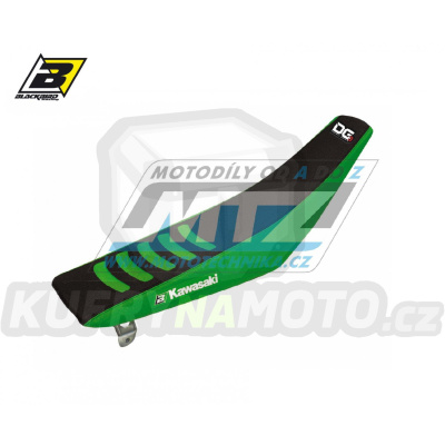 Potah sedla Kawasaki KX85 / 14-25 - barva černo-zelená - typ potahu DG3