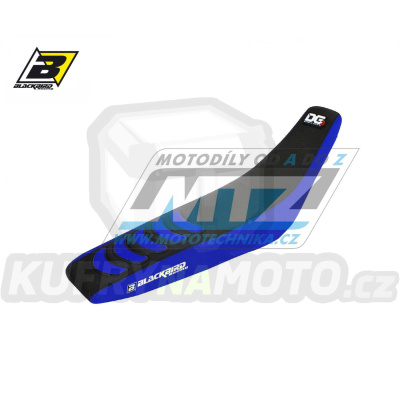 Sedlo kompletní Yamaha YZ125+YZ250 / 02-21 + WR125+WR250 / 16-21 - barva černo-modrá - typ potahu DG3 - zvýšené provedení +15mm