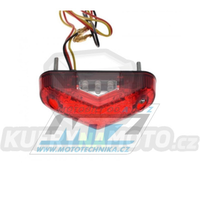 Zadní LED koncové+brzdové světlo universální - červené