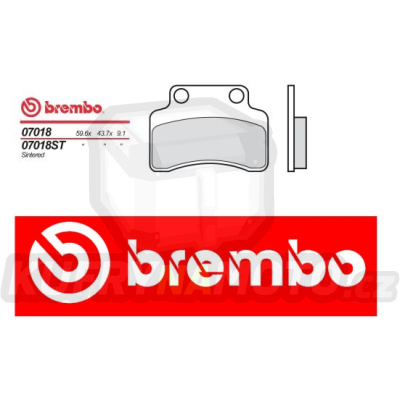 Brzdové destičky Brembo BENELLI 49 X 50 r.v. Od 08 -  směs Originál Přední