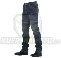 Kevlarové moto kalhoty OVERLAP ROAD SMALT JEANS modré