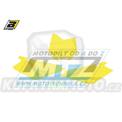 Polepy číslových tabulek (vystřižené) - Husqvarna CR125 / 06-08 + TC250+TC450 / 05-07 - barva žlutá