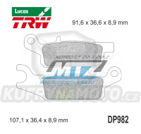 Destičky brzdové DP982-LUSI TRW Lucas MCB804SI - směs Sinter Offroad