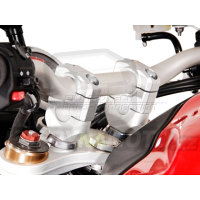 Zvýšení řidítek o 30 mm průměr 28 mm stříbrná SW Motech KTM 950 Adventure 2003 – 2006 LC8 LEH.00.039.20300/S-BC.17793