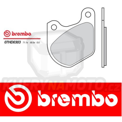 Brzdové destičky Brembo HARLEY DAVIDSON FLH ELECTRA GLIDE 1340 r.v. Od 82 - 83 směs Originál Přední