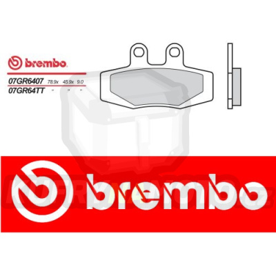 Brzdové destičky Brembo MAICO GP 500 r.v. Od 89 -  směs TT Přední