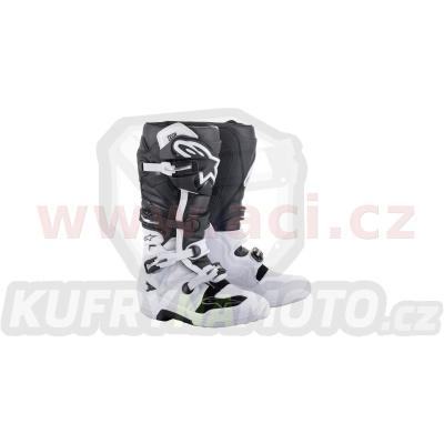 boty TECH 7, ALPINESTARS (černá/bílá)