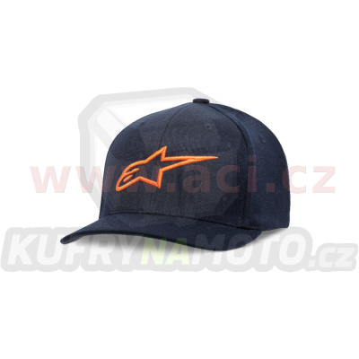 kšiltovka AGELESS, ALPINESTARS (tmavě modrá/oranžová)