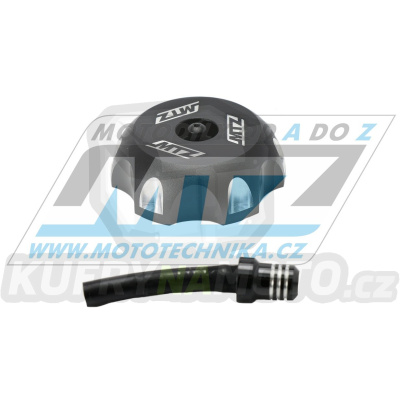 Víčko nádrže Alu - KTM SX+SXF / 94-06 + ECX+EXCF / 94-07 + KTM 50SX + Husqvarna CR125+CR250+WR125+WR250+WR360 + TE250+TE450+TE510+TE610 + TC250+TC450+TC510+TC570 + TC50 + Husaberg + TM - černé