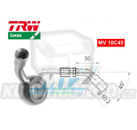 Koncovka brzdové hadice TRW VarioFlex MV10C45 (banjo 10mm zahnuté 45°) - materiál nerez