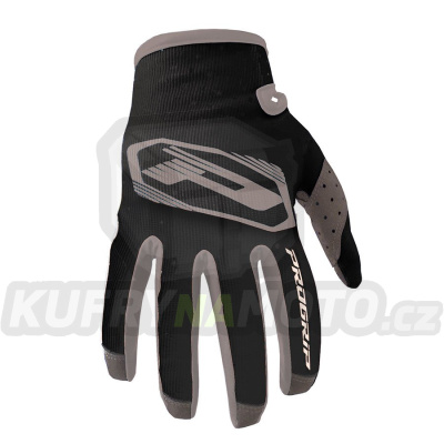 Rukavice motokros PROGRIP 4014 - černo-šedé - velikost M