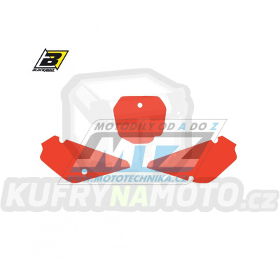 Polepy číslových tabulek (vystřižené) - Suzuki RM85 / 02-23 - barva červená