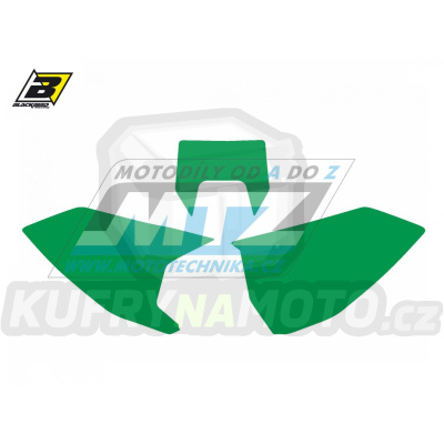 Polepy číslových tabulek (vystřižené) - Husqvarna FE+TE / 17-19 - barva zelená