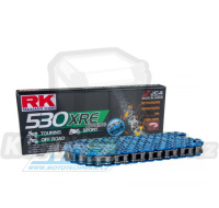 Řetěz RK 530 XRE (124čl) - těsněný/ xw kroužkový (modrý)