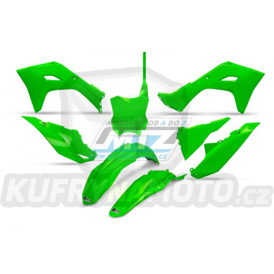 Sada plastů Kawasaki KXF450 / 24-25 + KXF250 / 25 - barva FLUO zelená (neon zelená)