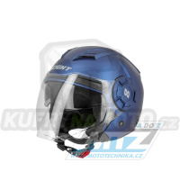 Přilba S-LINE Eight S749 JET TWISTER Matte Blue - modrá - velikost S