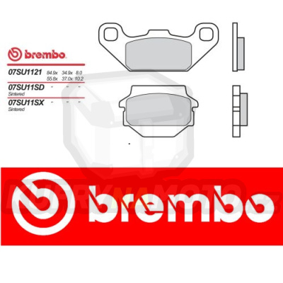 Brzdové destičky Brembo SUZUKI LT SF-SJ 230 r.v. Od 85 - 88 směs Originál Přední