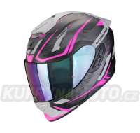 Moto přilba SCORPION EXO-1400 EVO II AIR ACCORD matná černo/růžová