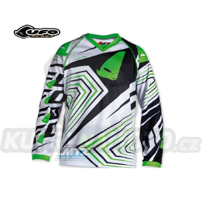 Dres motokros dětský UFO ICONIC - zelený - velikost XXXS