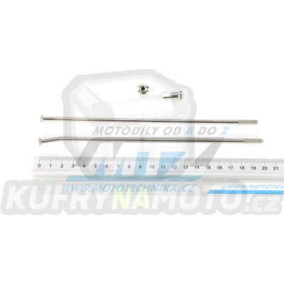 Drát/Špice nerezové do kola + Niple 18&quot; - Sherco SE125+SE250+SE300+SEF250+SEF300+SEF450 / 19-23 + SC125+SC250+SC300+SCF250+SCF300+SCF450