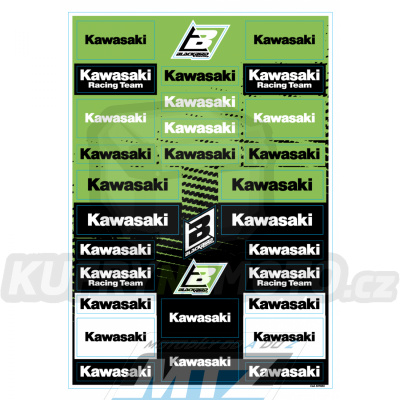 Polepy univerzální Sponzor Logo - verze Kawasaki 5076KA