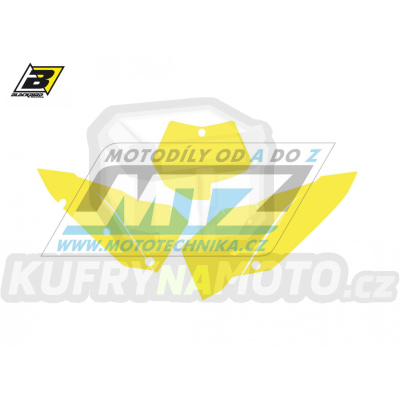 Polepy číslových tabulek (vystřižené) - KTM SX+SXF / 07-10 - barva žlutá
