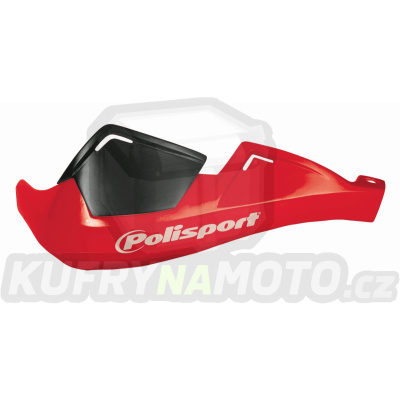 Chrániče páček POLISPORT EVOLUTION INTEGRAL s montážní sadou (Ø22 mm) červená CR 04