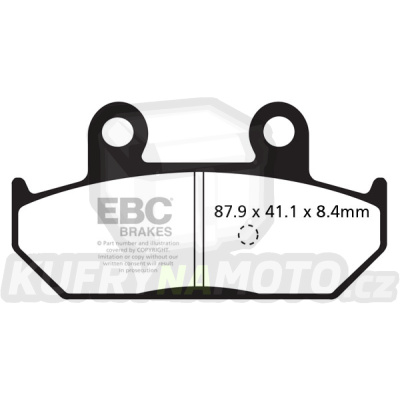 Brzdové destičky EBC SFA412
