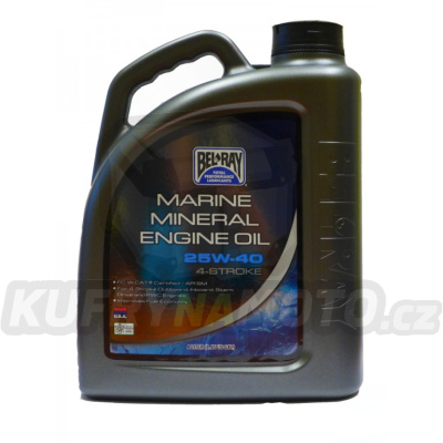 Motorový olej Bel-Ray MARINE MINERAL 4T 25W-40 4 l